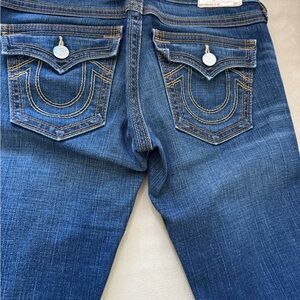 True Religion Women's Dark Blue Boot Cut Jeans